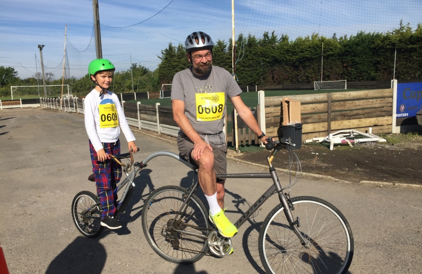 James Duddridge MP at the Foulness Bike Ride