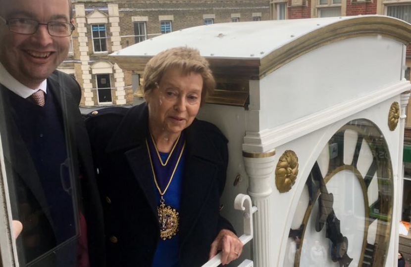 James Duddridge and Mayor Clock Unveiling