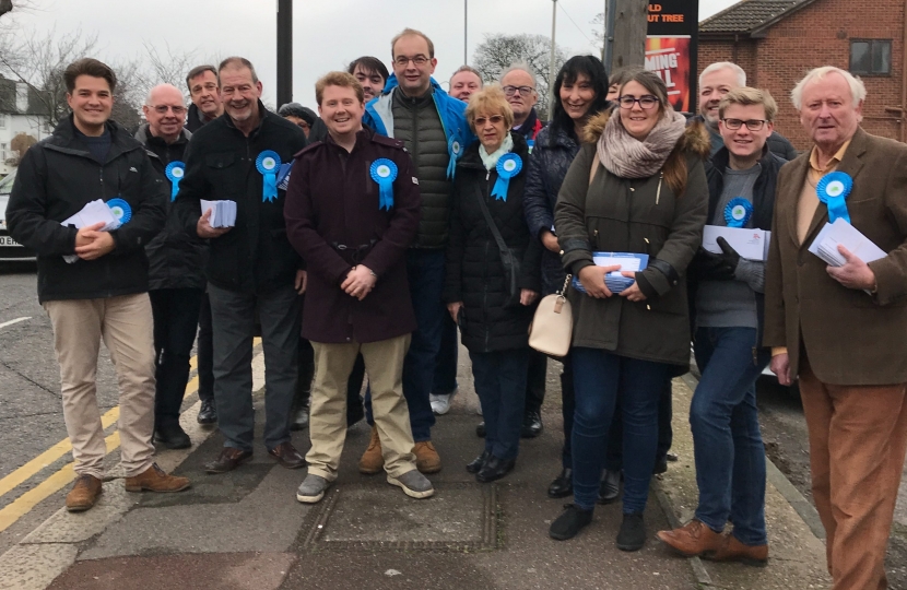 Daniel Nelson, James Duddridge and campaigners