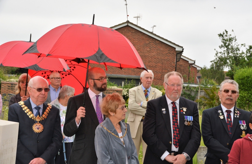 James with the Worshipful Mayor Cllr Derek Jarvis and Mayoress Val Jarvis