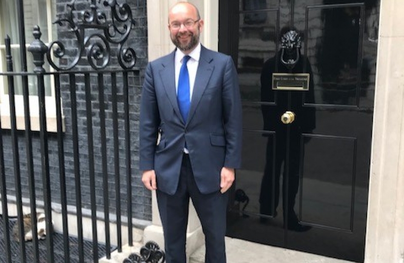 James Outside Downing Street