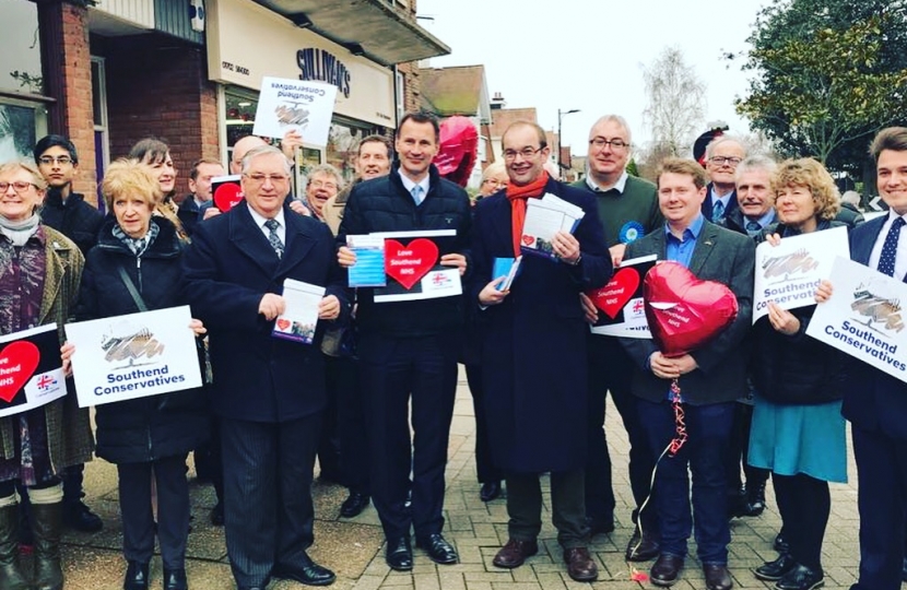 Love Southend NHS campaign launch with Jeremy Hunt and James Duddridge