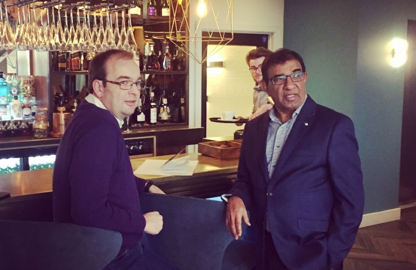 James Duddridge MP visits Seven Hotel