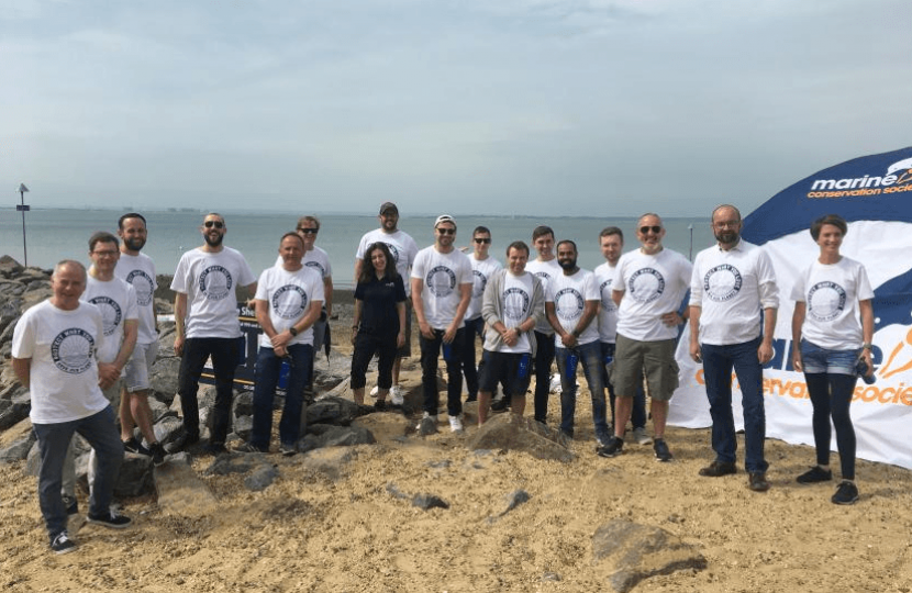 James Duddridge MP attends beach clean