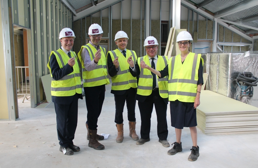 James Duddridge and South Essex MPs at the new Havens Hospice site