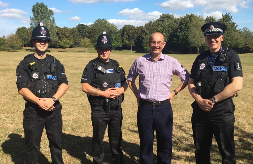 James Duddridge and police in Rochford