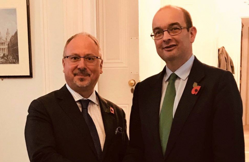 James Duddridge and Polish Ambassador 