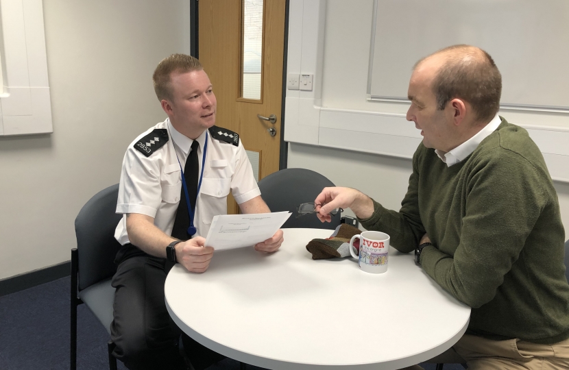 Chief Inspector Ian Hughes with James Duddridge MP 