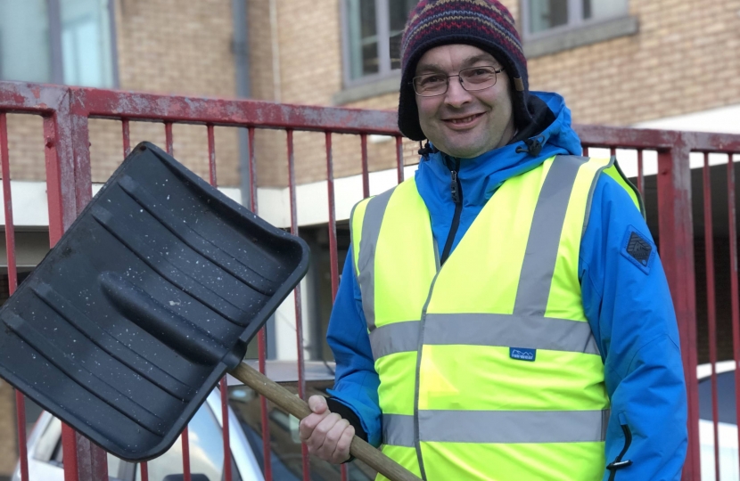 Snow warden: James Duddridge MP takes on the pledge