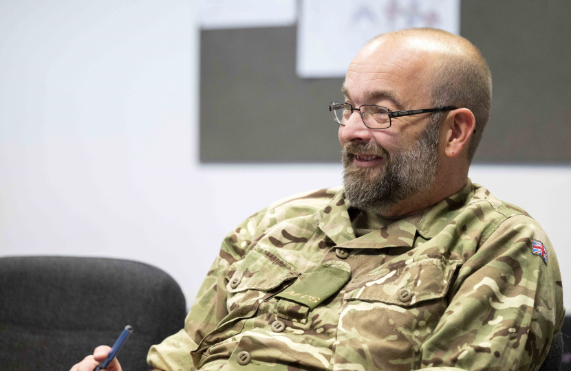 Sir James attending the Armed Forces Parliamentary Scheme with the Royal Navy