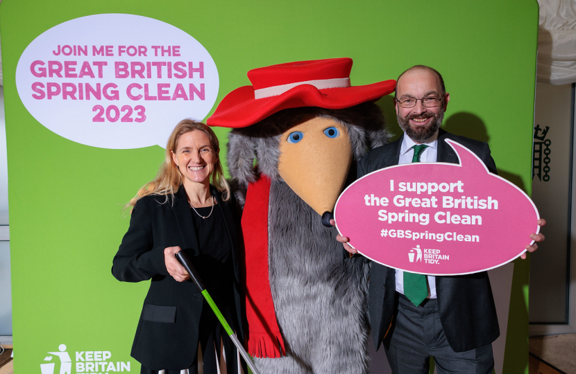 Sir James Duddridge MP pledges to Keep Britain Tidy