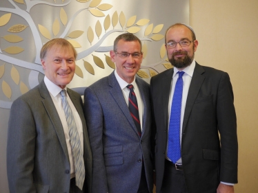 James Duddridge welcoming Mark Regev, Israeli Ambassador to the UK