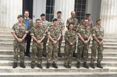 James Duddridge MP and trainers at RMS Sandhurst