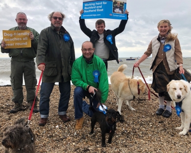 Dogs on beaches campaign