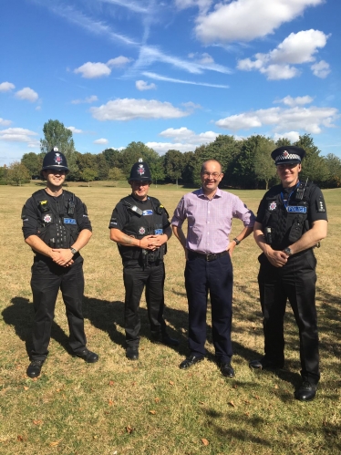 James Duddridge and police in Rochford