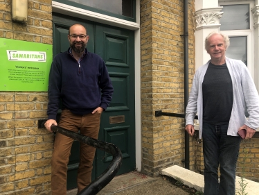 James Duddridge MP with Colin Hill, Southend Samaritans Director 