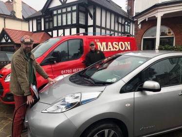 James Duddridge MP with his newly installed electric charge point