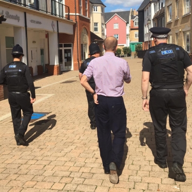 James Duddridge MP with police 